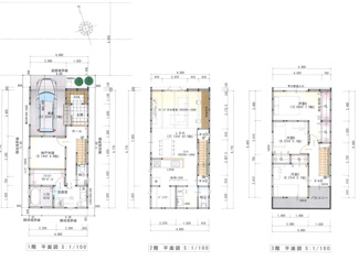 【間取り】 | 琵琶町1丁目新築戸建 | 間取りサンプル②　今なら軽微な変更が可能です　リビング20帖以上です
