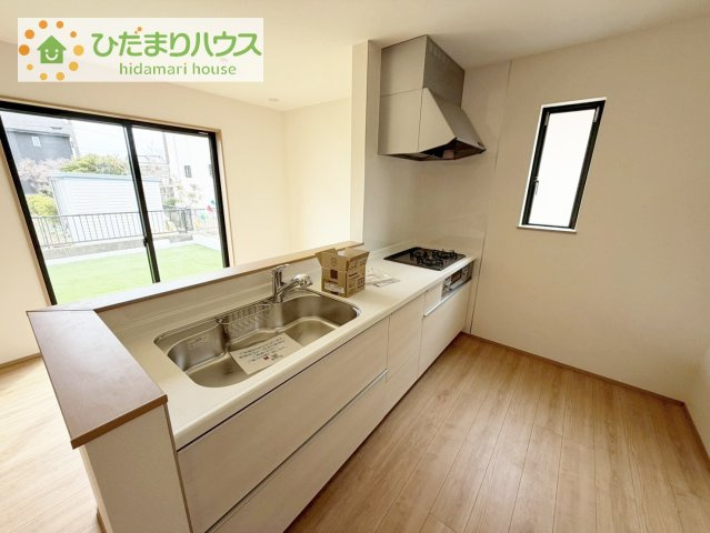 【キッチン】 | 土浦市おおつ野6丁目10番　新築戸建　A号棟 | ご家族と会話しながら、お料理だって出来ちゃいます☆彡