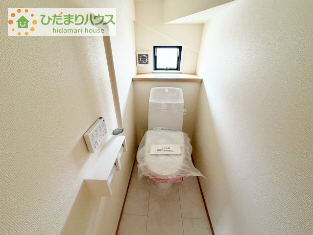【トイレ】 | 土浦市おおつ野6丁目10番　新築戸建　B号棟 | トイレは1F、2F共に完備！取り合いになることがありませんね(^^)/