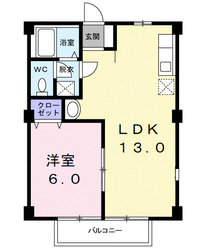 グリーンリッチヒルズＤの間取り|間取図