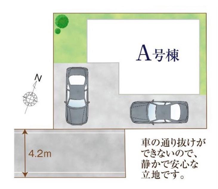 [新築住宅] さいたま市北区東大成町 全1棟の区画図