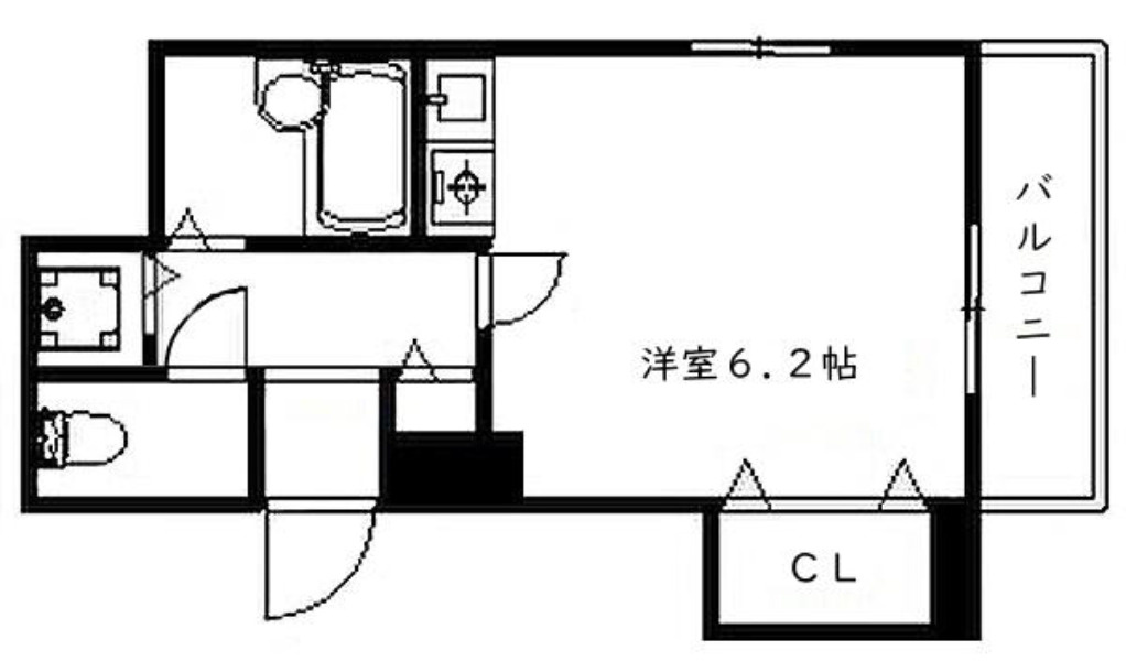 兵庫県神戸市兵庫区1棟収益マンションの間取り