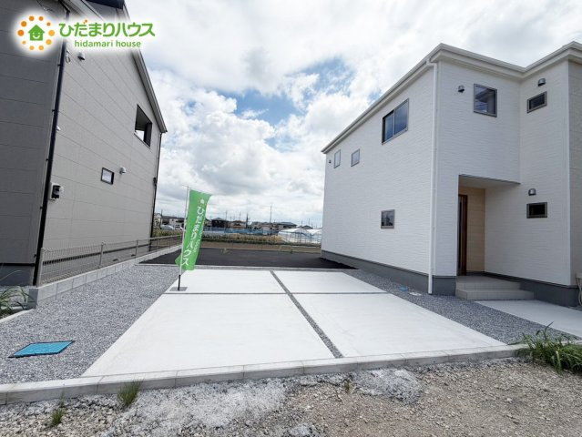 木間ヶ瀬Ⅵ（独立戸建10棟）　新築戸建　8号棟の駐車場|カースペースは2台分確保!(^^)!				

