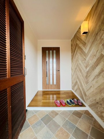 潮見が丘ハイツの玄関