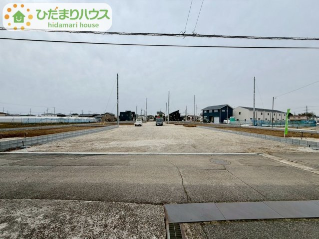 木間ヶ瀬Ⅵ（独立戸建10棟）　新築戸建　9号棟の前面道路含む現地写真|2026年6月完成予定です(^^)/是非お問い合わせ下さい♪