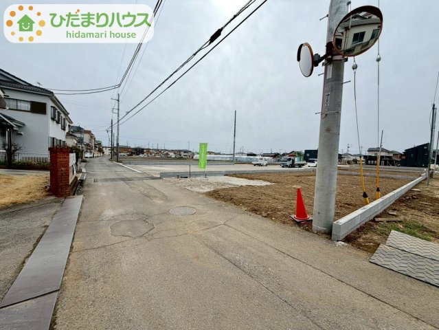 木間ヶ瀬Ⅵ（独立戸建10棟）　新築戸建　9号棟の前面道路含む現地写真|2026年6月完成予定です(^^)/是非お問い合わせ下さい♪