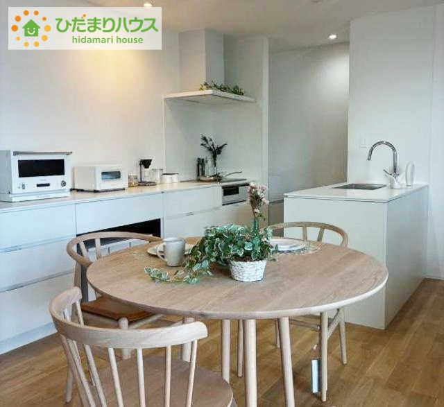 いわき市平幕ノ内　新築戸建のキッチン|家族と会話しながら料理できるオープンカウンター♪