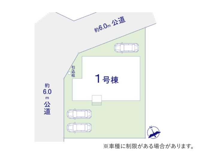 土浦市板谷6期　新築戸建の区画図