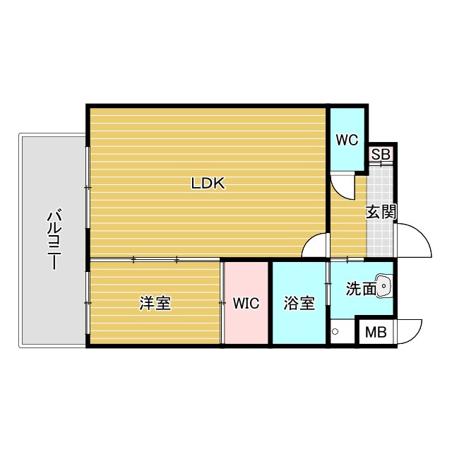 Alivis三国本町の間取り