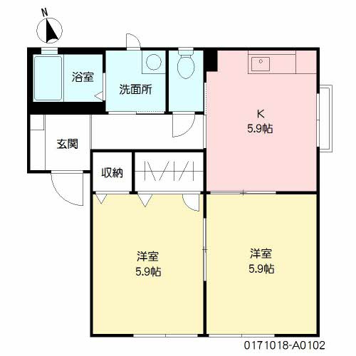 【間取り】 | メゾン フリージア A棟 *