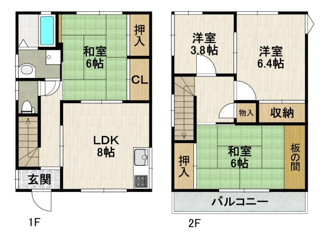 千種4丁目戸建ての間取り