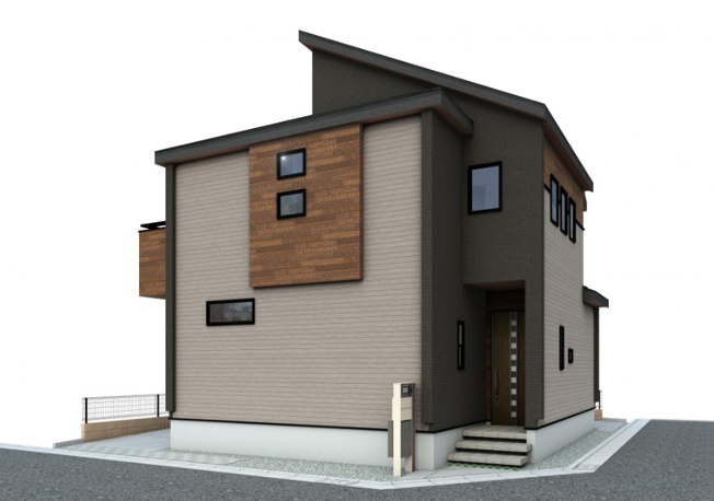 【完成予想図】 | 入間郡三芳町北永井　新築一戸建住宅　全11棟　(ふじみ野店) | 7号棟/開放感溢れる立地と充実の設備仕様が魅力的な3LDKの住まい。※図面を基に作成しています。現況と異なる場合は現況を優先いたします。