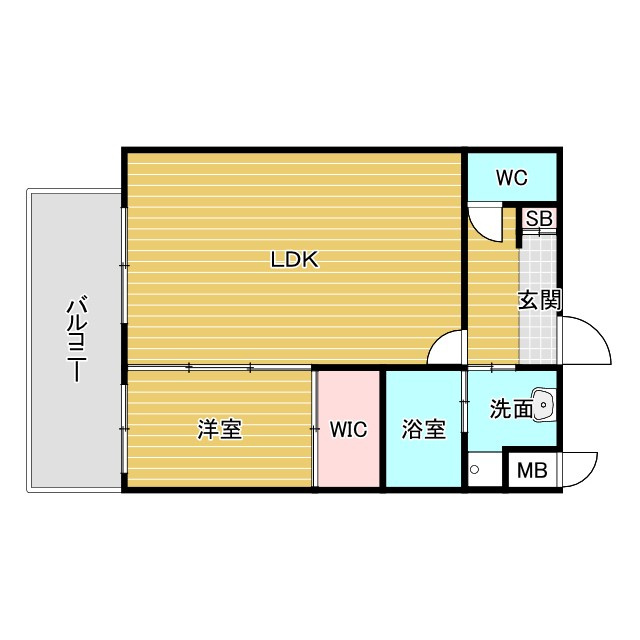 Alivis三国本町の間取り