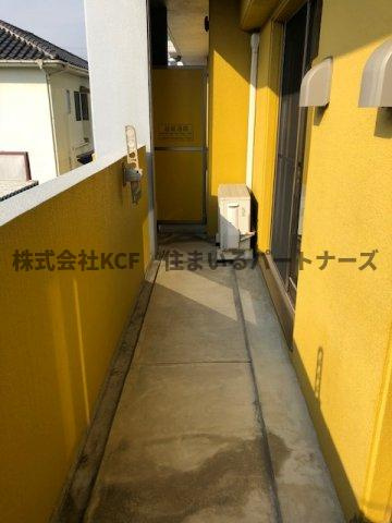 Castle城南のバルコニー|お洗濯にも便利なバルコニー付き