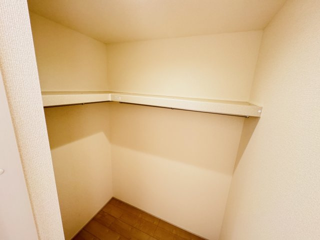 三郷市鷹野４丁目新築戸建【鷹野小学校：9分】の収納|9帖寝室・ウォークインクローゼット