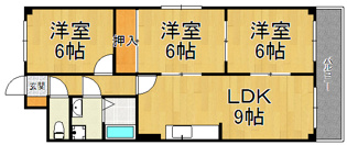 マイレジデンス昆陽里の間取り