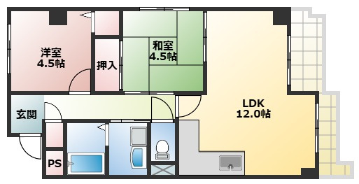 ブルーマーク高槻の間取り