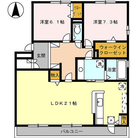 ラ･シェーブル･セゾンの間取り