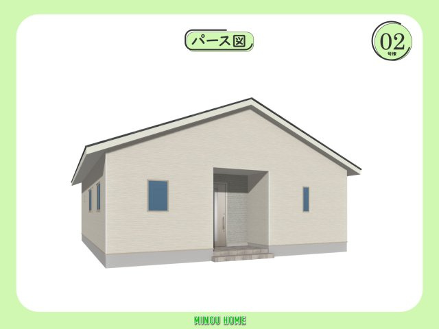 大村市富の原-第3の外観|■■2号棟／完成予想パース図■■