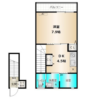 【間取り】 | エクリュ竹松駅前