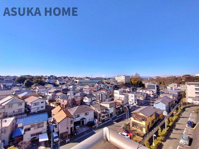 上大岡セントラルハイツB棟の展望|芹が谷の街並みを一望できる景色は圧巻です。