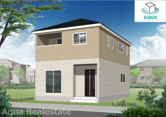 丸亀市原田町の新築一戸建の完成予想図|外観の完成予想図です