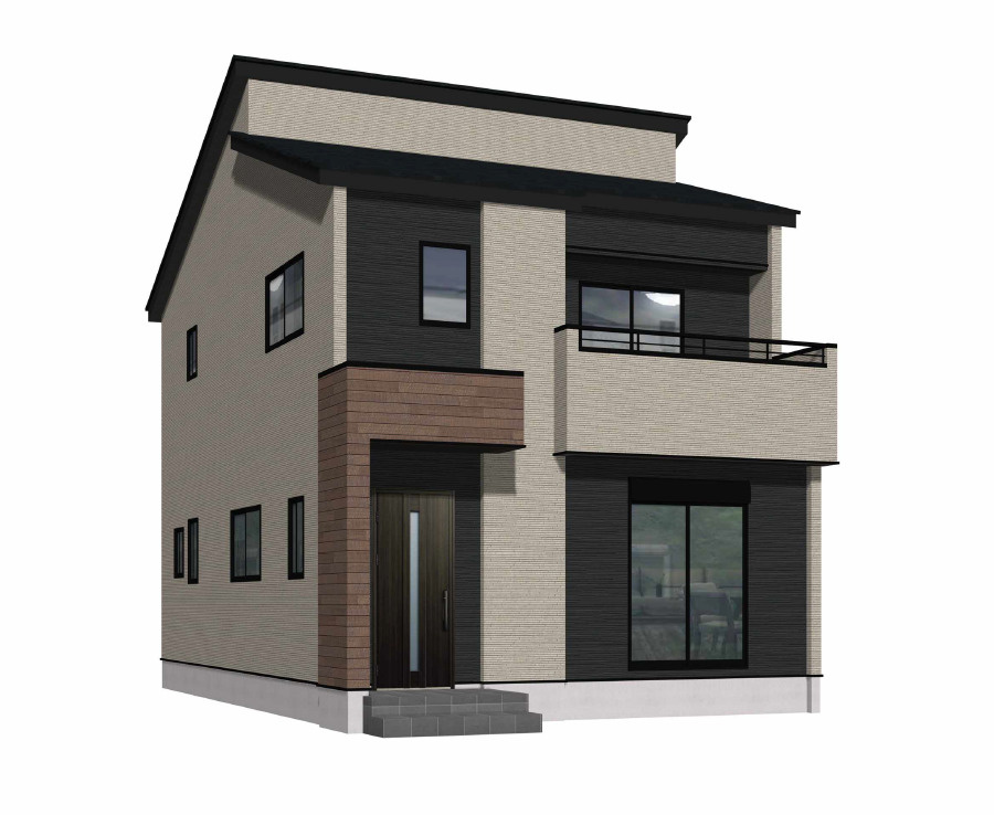 北九州市八幡西区下上津役4丁目3期2号棟の外観パース|外観パースです