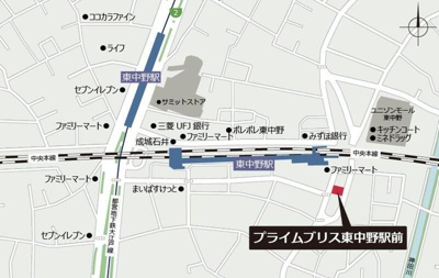 【地図】 | プライムブリス東中野駅前 