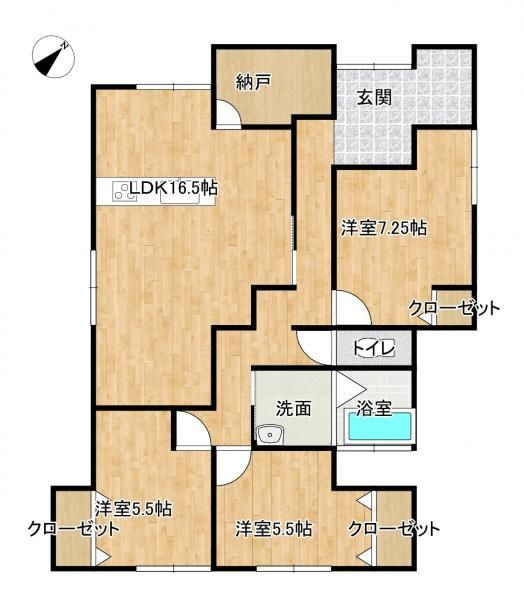 【間取り】 | 飯塚市相田　中古一戸建 ☆仲介手数料半額☆
