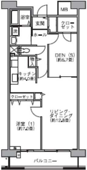 【間取り】 | コーポレート五反野 | 間取り