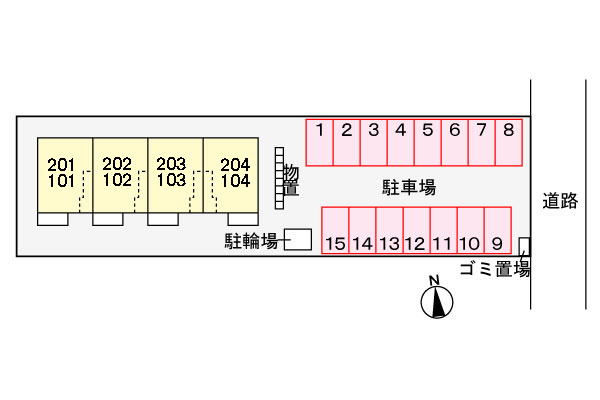 グランド　ソレイユの駐車場|駐車場