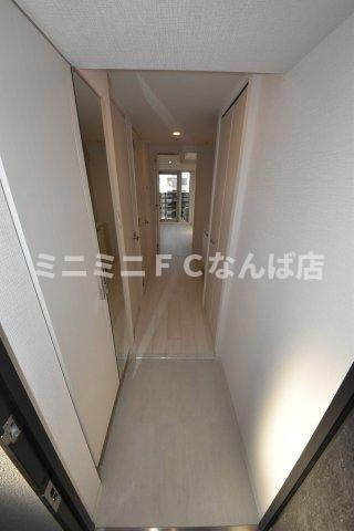 エスリード難波ザ・ブライトの玄関