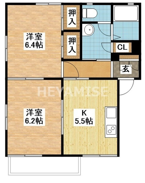ヴィレスト椿の間取り