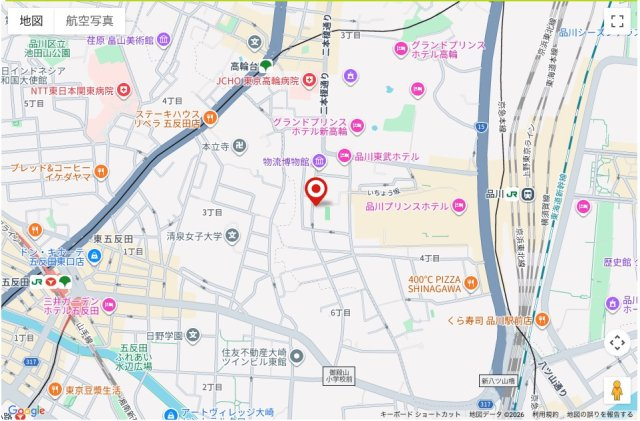 ★仲介手数料半額★ドミール高輪（新規リフォーム済みの２面バルコニー付き2LDK）の地図