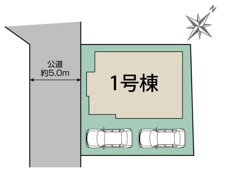 大和市上和田新築戸建て　1号棟の区画図|区画図「大和市上和田新築戸建て」