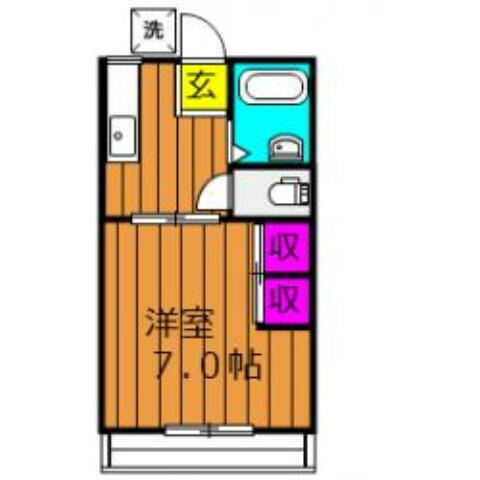 アメニティハイツ Aの間取り