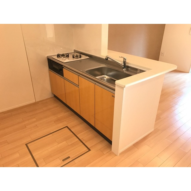 各務原市川島松原町のアパートのキッチン