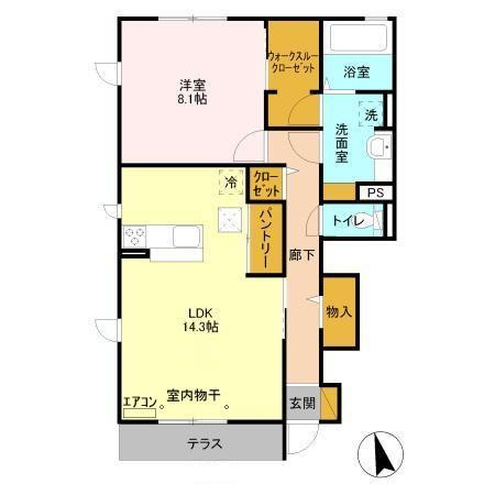 サニーウェル Ｂの区画図