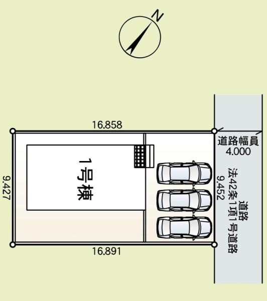前橋市関根町第３の区画図|区画図