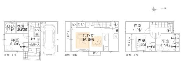 横浜市港南区港南１丁目の売地のその他|参考プランになります。延床面積99.35平米　　参考価格2180万円（税込）
