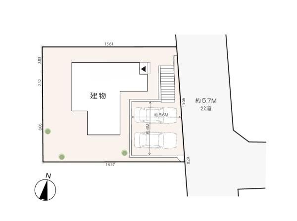 横浜市港南区芹が谷４丁目の新築一戸建の区画図