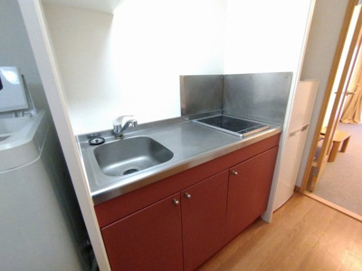 【キッチン】 | レオパレスカリス | シングルレバー設置　シンク広めです♪
