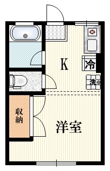 シティハイム　２１の間取り|★室内リノベーションのワンルーム★