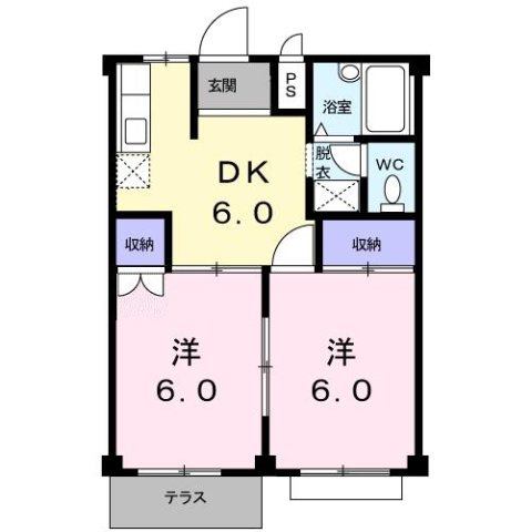 サンハイツ江藤の間取り