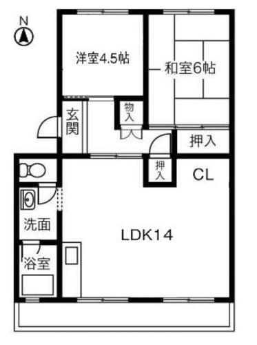 ハイツ長野 C棟の間取り