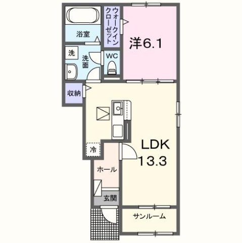 クレールＣの間取り