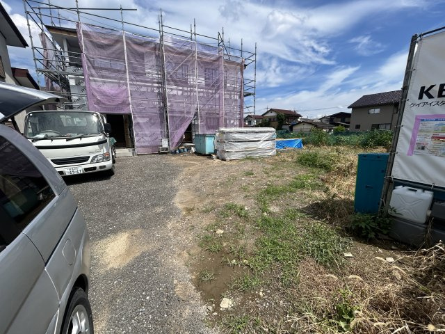 新築　前橋市下新田町1期　3号棟の駐車場|　駐車スペースは並列2台分可能です！
