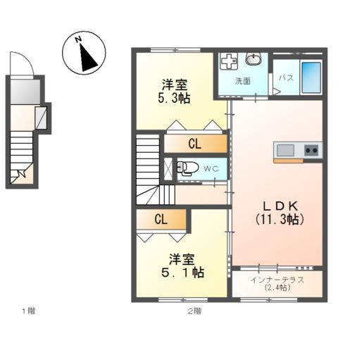 オーシャンアイランドⅡの間取り