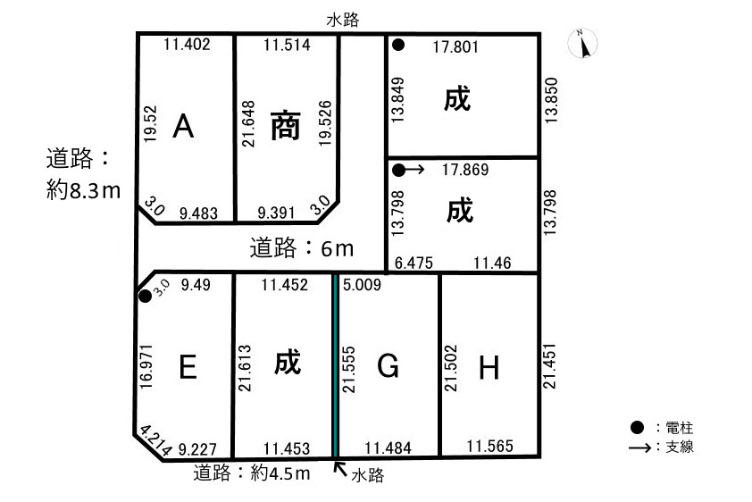 ８区画分譲地　粟野西7丁目　G区画