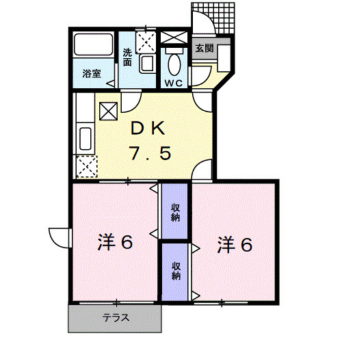 【間取り】 | Ｐｒｉｍｒｏｓｅ　Ｈｉｌｌ　Ａ